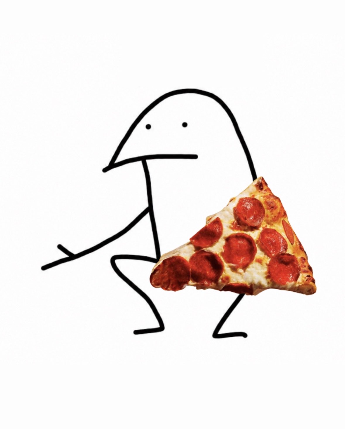 Pizza Hut’s attached drawing of Jimothy holding a pizza slice